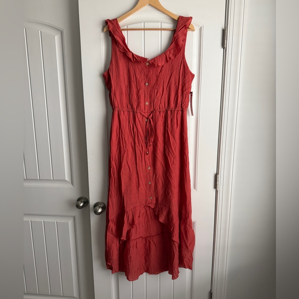 Luxology Coral High Low Dress